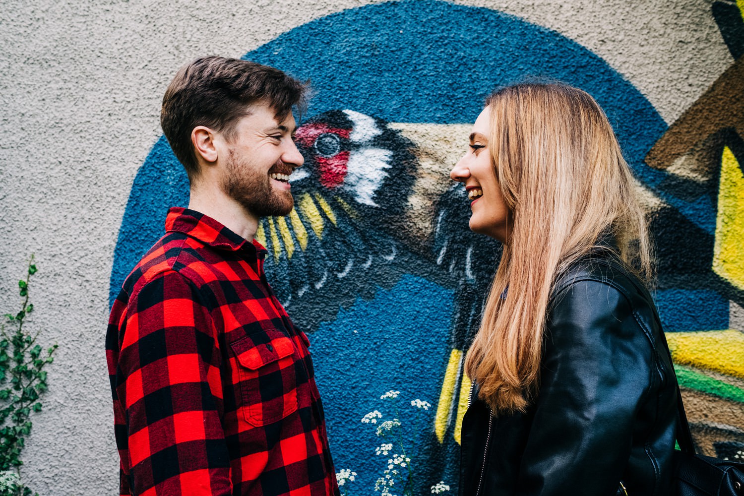 Relaxed beach engagement shoot in Portobello, Edinburgh