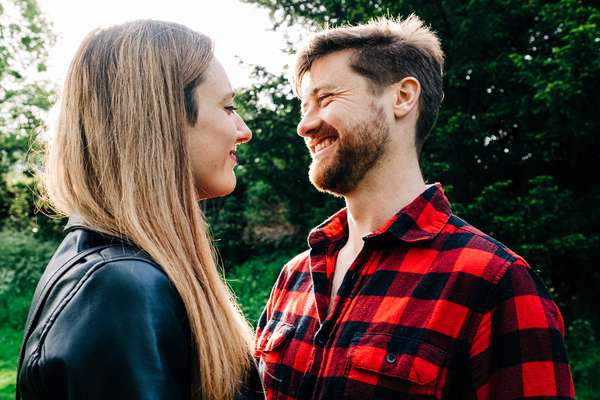 Relaxed beach engagement shoot in Portobello, Edinburgh
