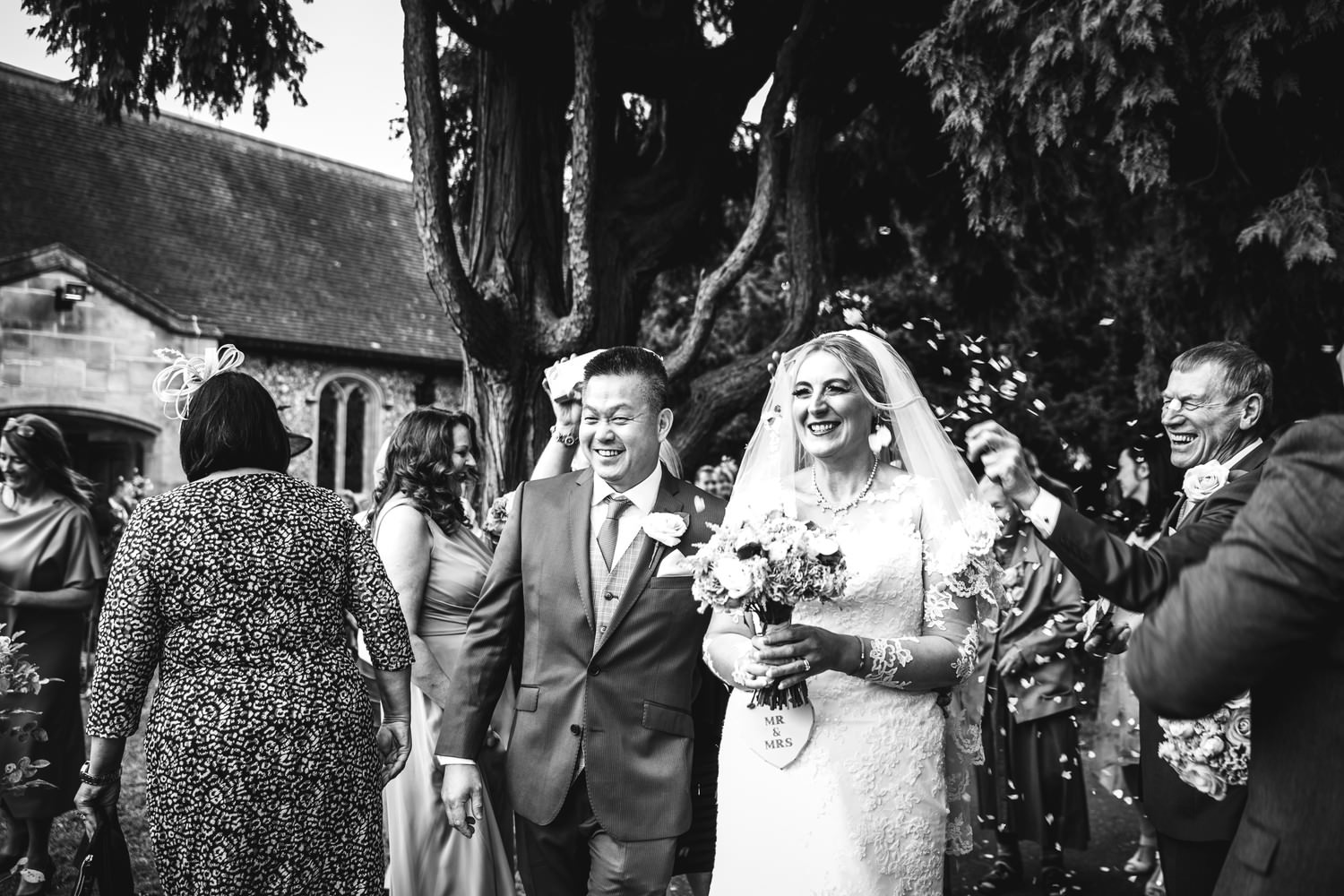 Relaxed wedding photography at Belair House, London