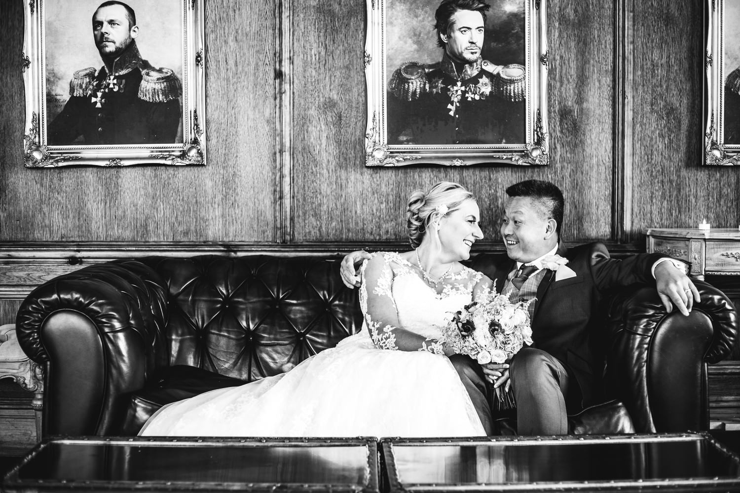 Relaxed wedding photography at Belair House, London