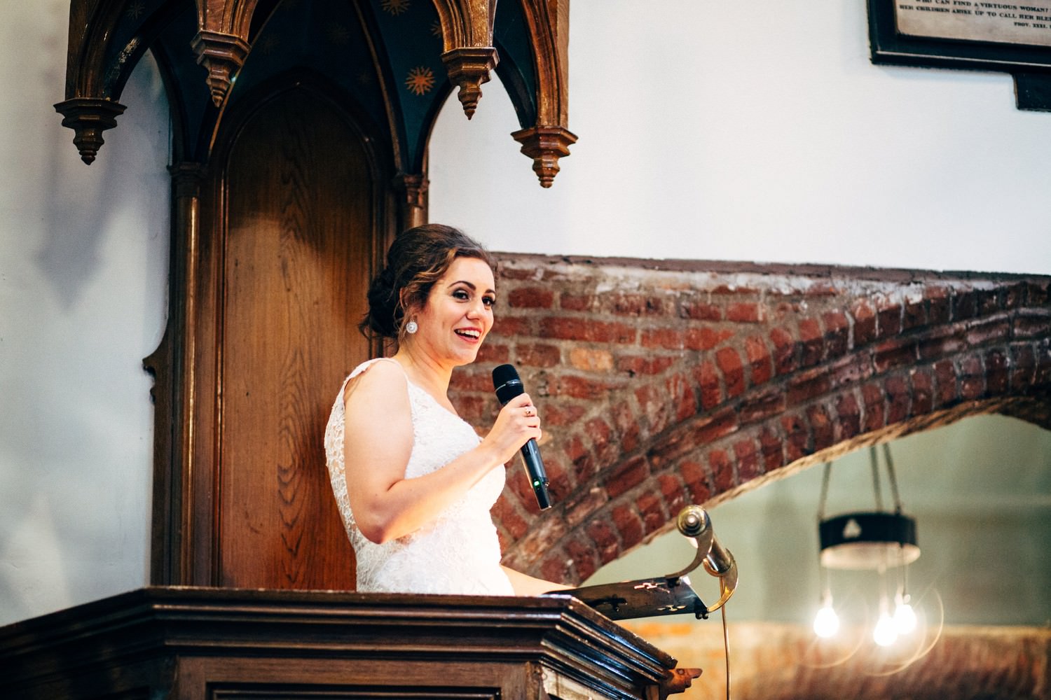 Relaxed urban wedding photography at The Old Church, Stoke Newington, London
