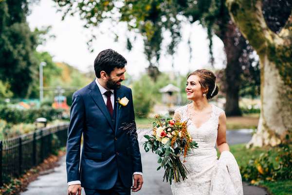 Relaxed urban wedding photography at The Old Church, Stoke Newington, London