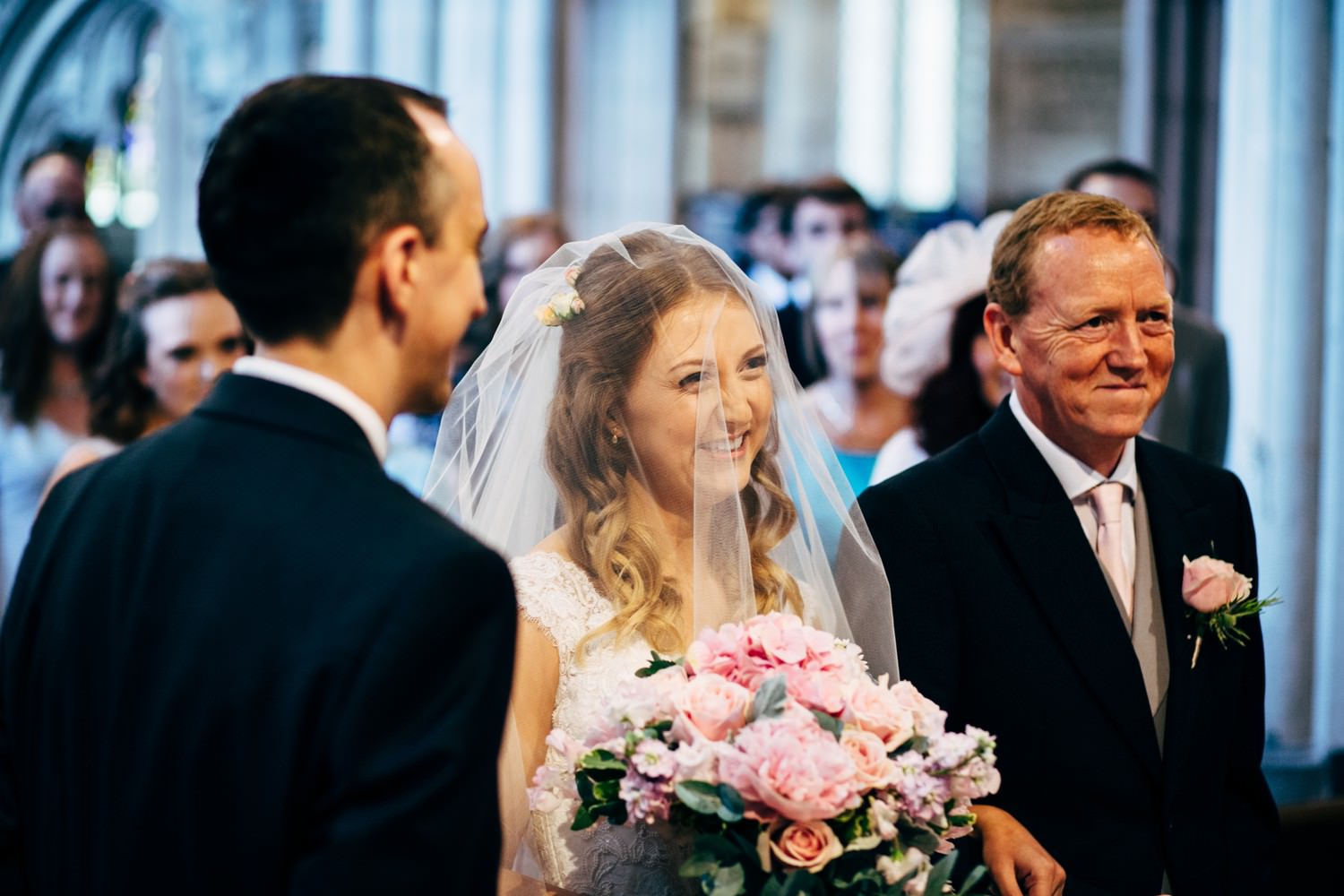 Relaxed wedding photography at a Deer Park Country House Hotel, Devon church wedding