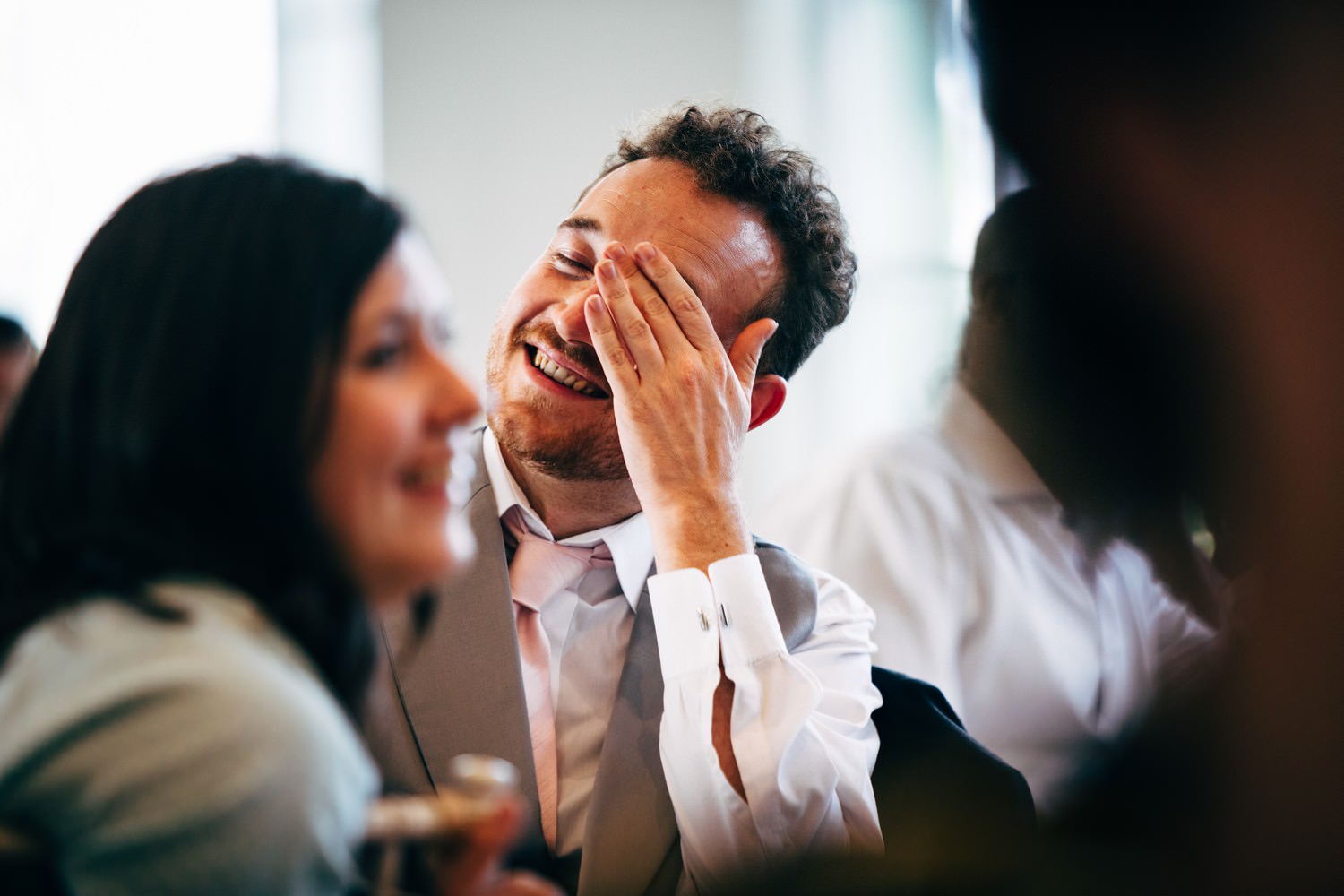 Relaxed wedding photography at a Deer Park Country House Hotel, Devon church wedding