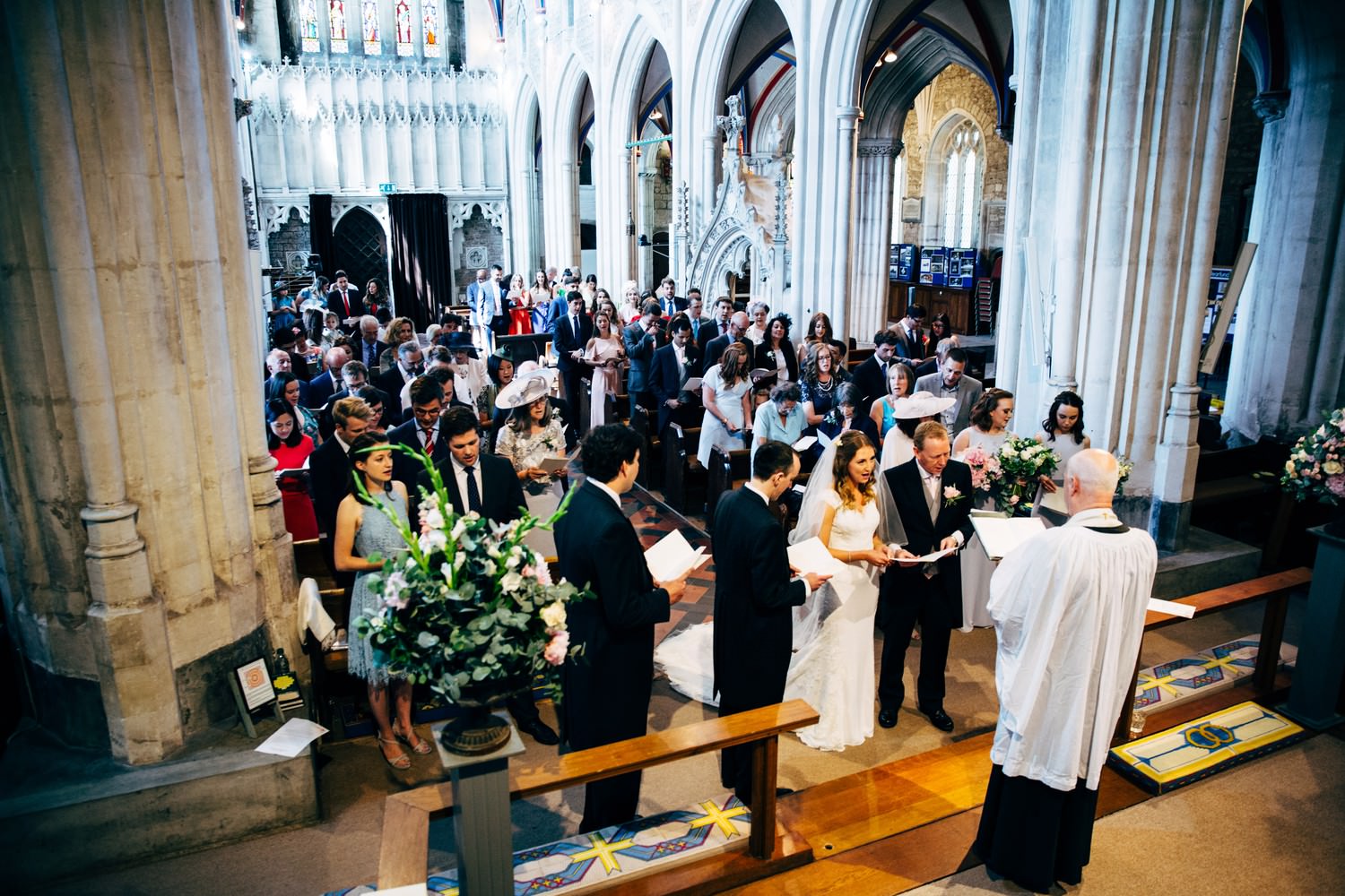 Relaxed wedding photography at a Deer Park Country House Hotel, Devon church wedding