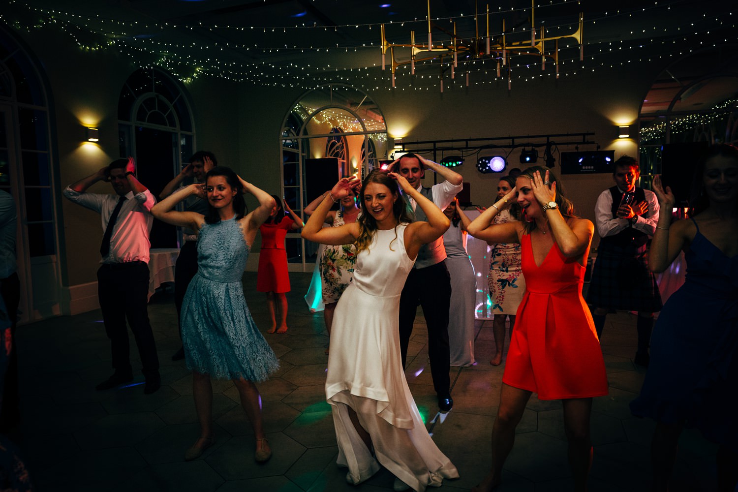 Relaxed wedding photography at a Deer Park Country House Hotel, Devon church wedding