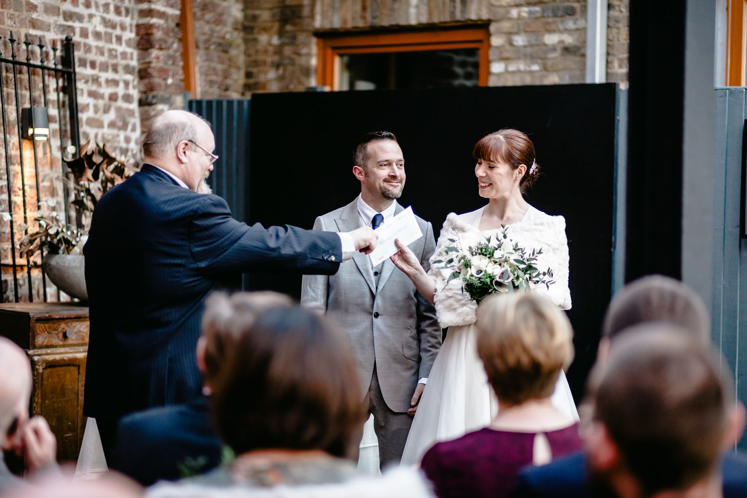 Relaxed pub wedding photography at Victoria Stakes, Muswell Hill, London