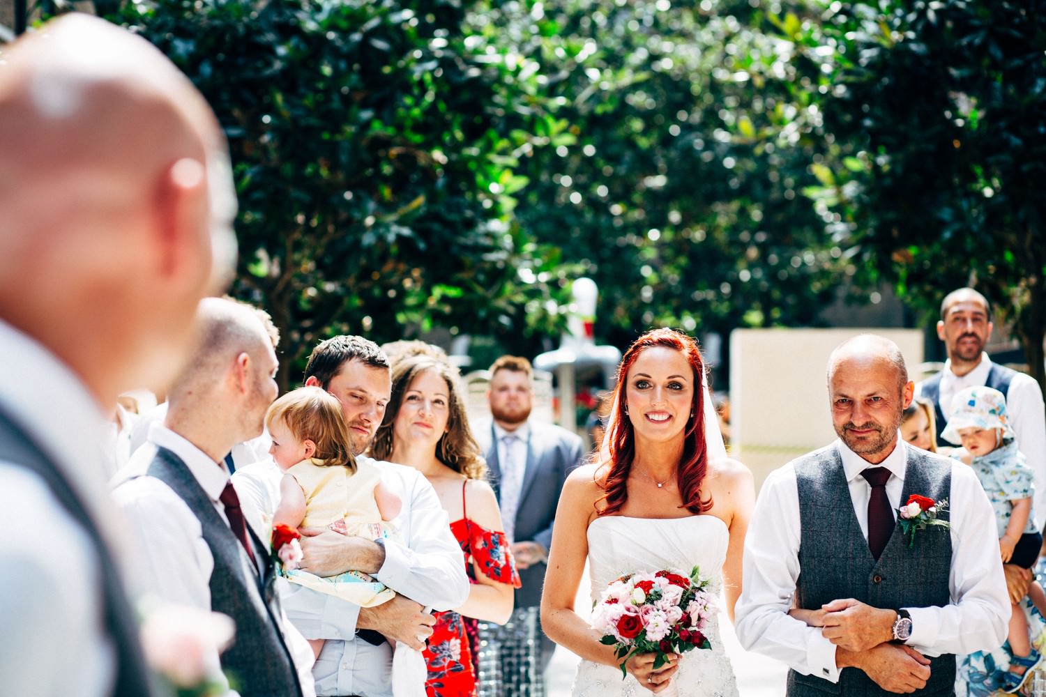 Relaxed urban wedding photography at Devonshire Terrace, London