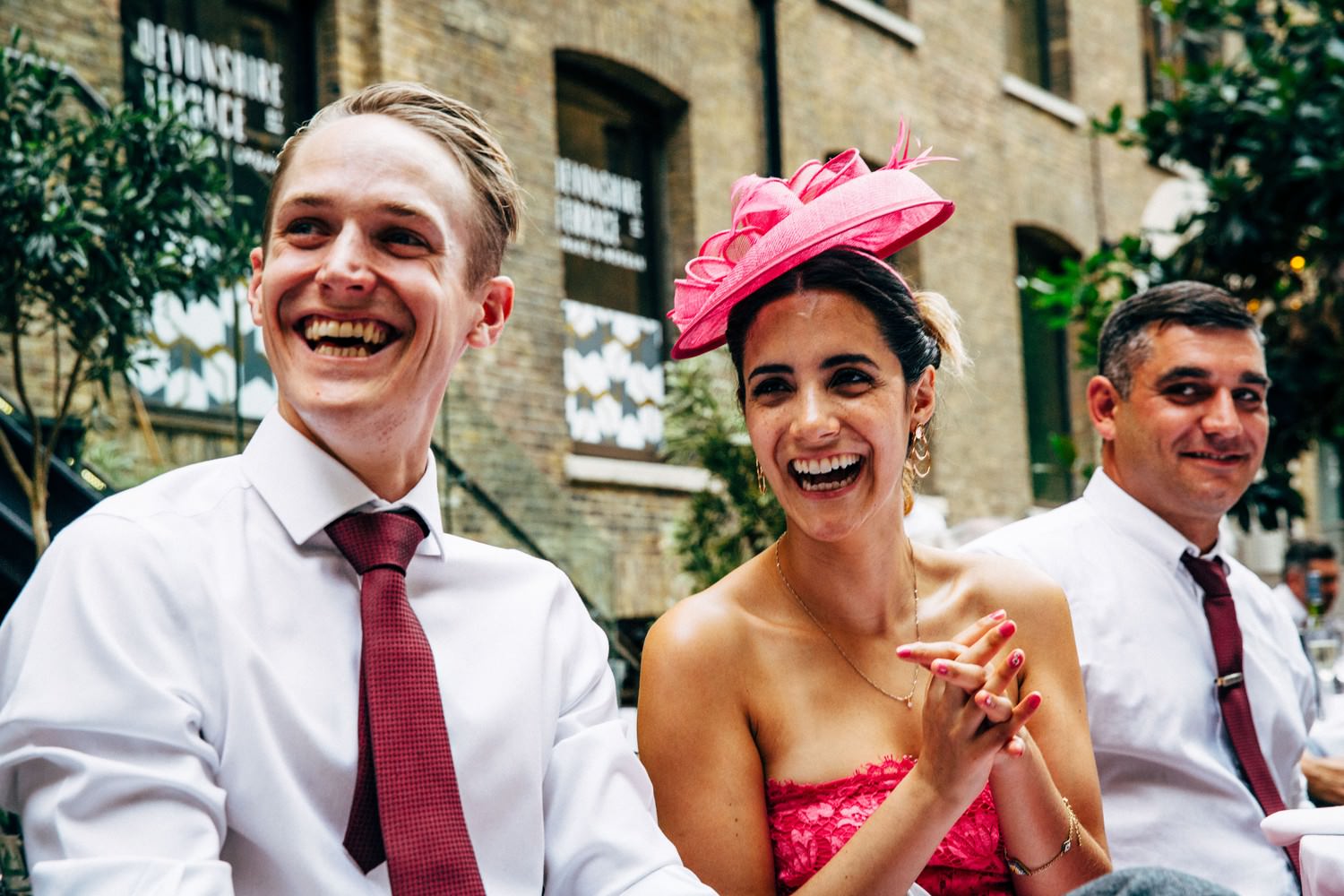 Relaxed urban wedding photography at Devonshire Terrace, London