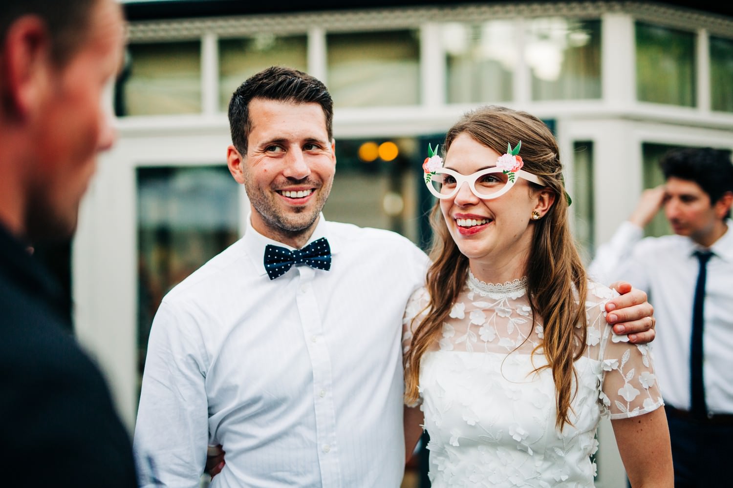 Relaxed pub wedding photography in Edinburgh