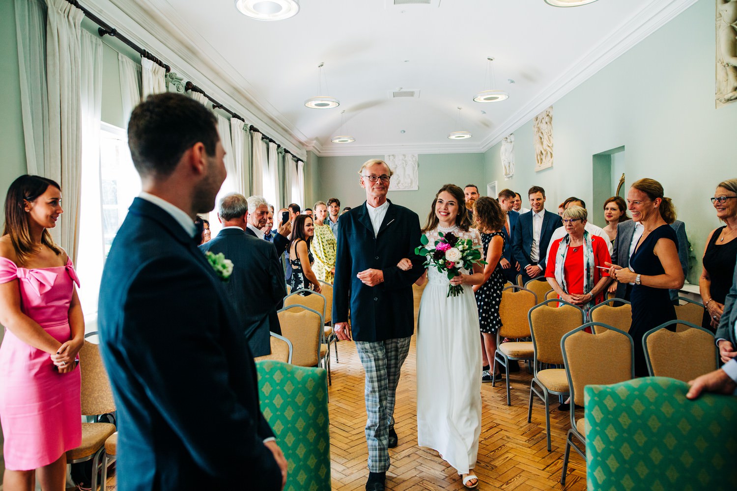 Relaxed pub wedding photography in Edinburgh