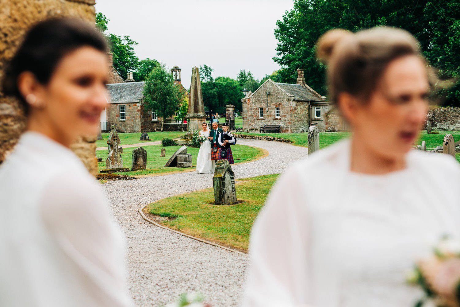 Relaxed East Lothian Scottish church wedding photography in North Berwick
