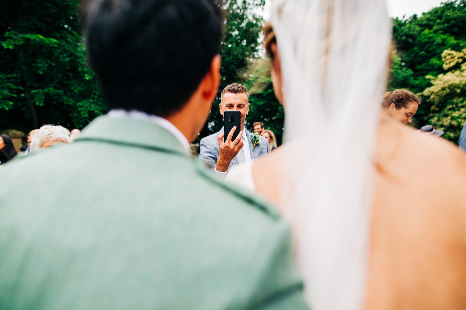 Relaxed East Lothian Scottish church wedding photography in North Berwick