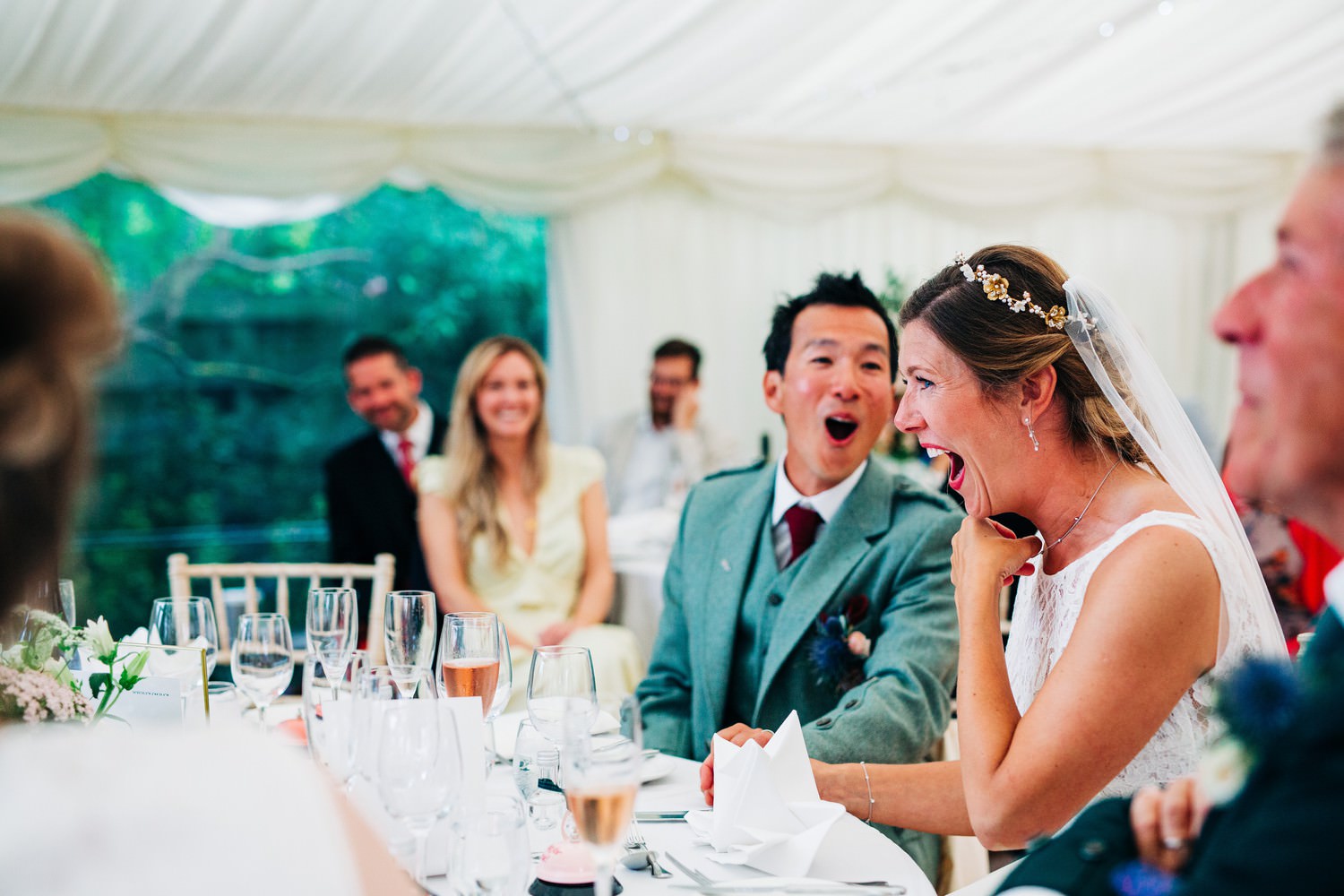Relaxed East Lothian Scottish church wedding photography in North Berwick